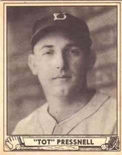 1940 Play Ball #146 Tot Pressnell Front