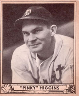 1940 Play Ball #199 Pinky Higgins Front