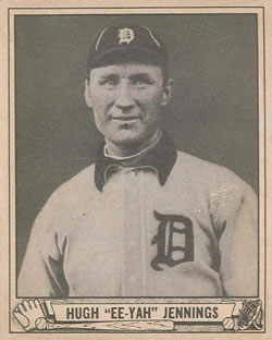1940 Play Ball #223 Hughie Jennings Front