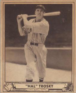 1940 Play Ball #50 Hal Trosky Front