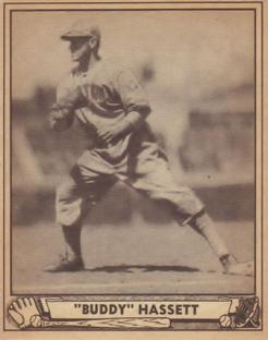 1940 Play Ball #62 Buddy Hassett Front