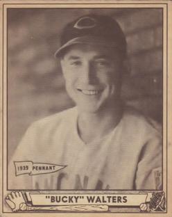 1940 Play Ball #73 Bucky Walters Front