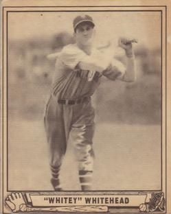 1940 Play Ball #92 Burgess Whitehead Front