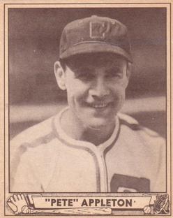 1940 Play Ball #128 Pete Appleton Front