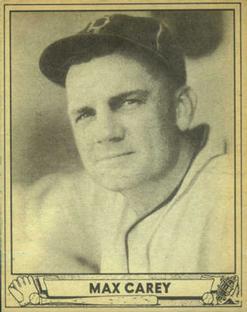 1940 Play Ball #178 Max Carey Front