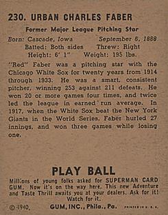 1940 Play Ball #230 