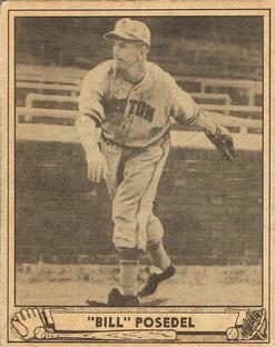 1940 Play Ball #58 Bill Posedel Front