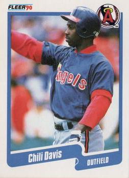 1990 Fleer #129 Chili Davis Front