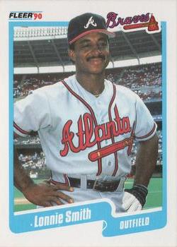 1990 Fleer #593 Lonnie Smith Front