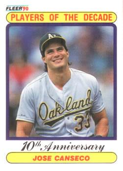 1990 Fleer #629 Jose Canseco Front
