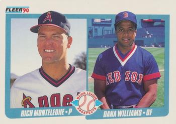 1990 Fleer #648 Rich Monteleone / Dana Williams Front