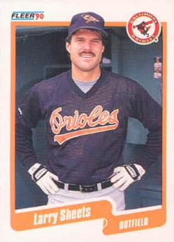 1990 Fleer #189 Larry Sheets Front