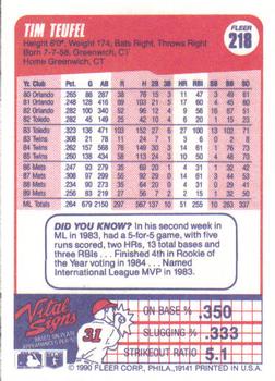 574 Tim Teufel - Minnesota Twins - 1984 Fleer Baseball – Isolated Cards