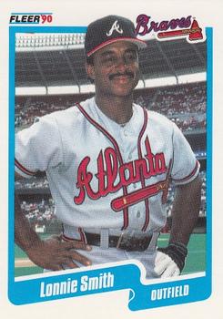 1990 Fleer #593 Lonnie Smith Front