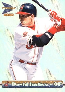 2000 Pacific Prism #43 David Justice Front