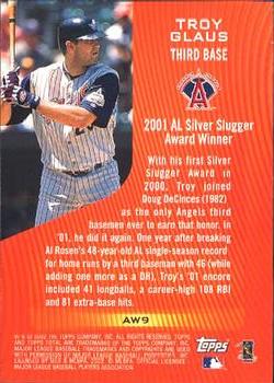 2002 Topps Total - Award Winners #AW9 Troy Glaus  Back