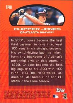 2002 Topps Total - Total Production #TP10 Chipper Jones  Back