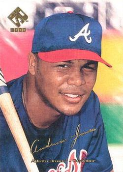 2000 Pacific Private Stock #9 Andruw Jones Front