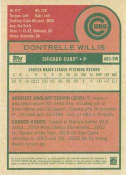 2016 Topps Archives 65th Anniversary Edition #A65-DW Dontrelle Willis Back