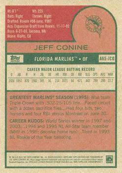 2016 Topps Archives 65th Anniversary Edition #A65-JCO Jeff Conine Back