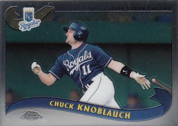 2002 Topps Traded & Rookies - Chrome #T7 Chuck Knoblauch Front