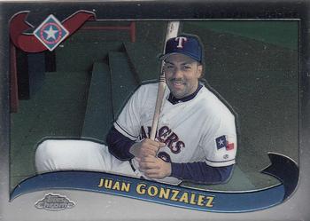 2002 Topps Traded & Rookies - Chrome #T50 Juan Gonzalez Front