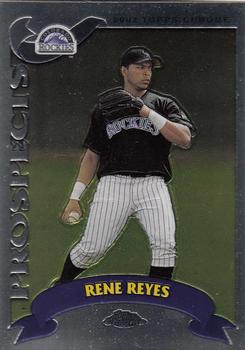 2002 Topps Traded & Rookies - Chrome #T115 Rene Reyes Front