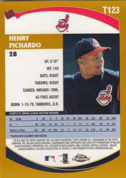 2002 Topps Traded & Rookies - Chrome #T123 Henry Pichardo Back