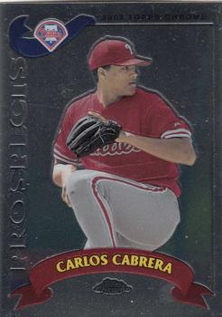 2002 Topps Traded & Rookies - Chrome #T166 Carlos Cabrera Front