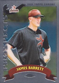 2002 Topps Traded & Rookies - Chrome #T175 James Barrett Front