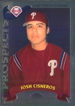 2002 Topps Traded & Rookies - Chrome #T189 Josh Cisneros Front