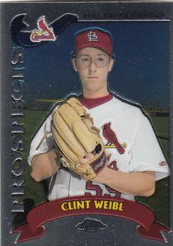 2002 Topps Traded & Rookies - Chrome #T191 Clint Weibl Front