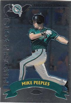 2002 Topps Traded & Rookies - Chrome #T239 Mike Peeples Front