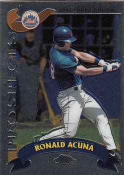 2002 Topps Traded & Rookies - Chrome #T240 Ronald Acuna Front