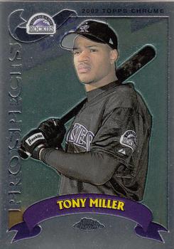2002 Topps Traded & Rookies - Chrome #T265 Tony Miller Front