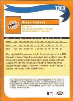 2002 Topps Traded & Rookies - Chrome #T268 Steve Garvey Back