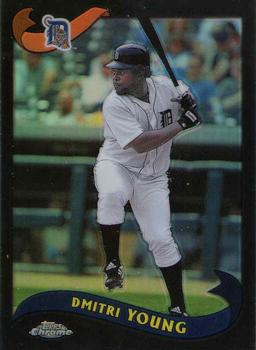 2002 Topps Traded & Rookies - Chrome Black Refractors #T56 Dmitri Young  Front