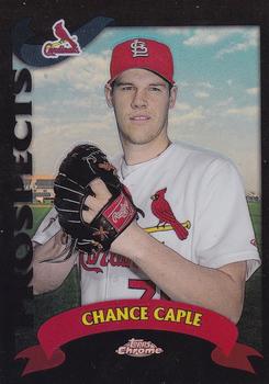 2002 Topps Traded & Rookies - Chrome Black Refractors #T143 Chance Caple  Front