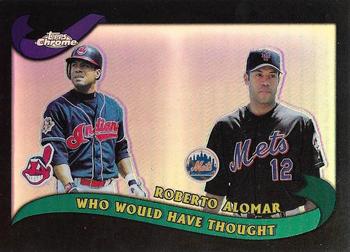 2002 Topps Traded & Rookies - Chrome Black Refractors #T275 Roberto Alomar Front