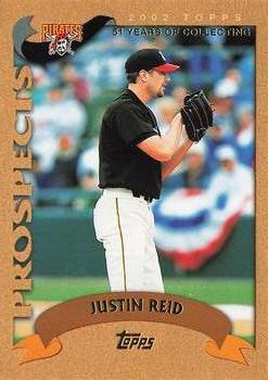 2002 Topps Traded & Rookies - Gold #T113 Justin Reid  Front