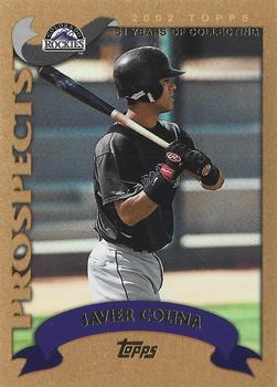 2002 Topps Traded & Rookies - Gold #T127 Javier Colina  Front
