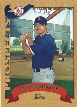 2002 Topps Traded & Rookies - Gold #T263 Justin Sherrod  Front