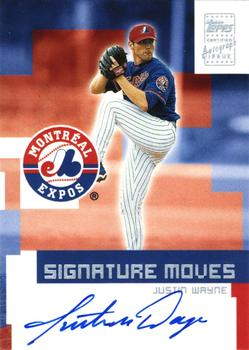 2002 Topps Traded & Rookies - Signature Moves #TA-JW Justin Wayne Front