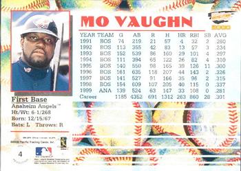 2000 Pacific Revolution #4 Mo Vaughn Back