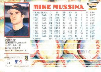 2000 Pacific Revolution #21 Mike Mussina Back