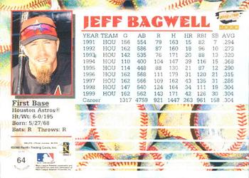 2000 Pacific Revolution #64 Jeff Bagwell Back