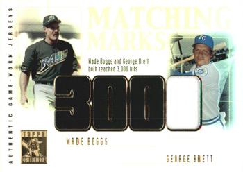 2002 Topps Tribute #MM-BB Wade Boggs / George Brett Front