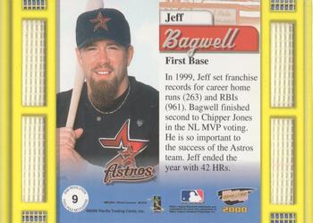 2000 Pacific Revolution - Foul Pole Net-Fusions #9 Jeff Bagwell  Back