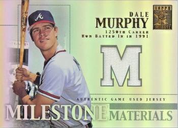 2002 Topps Tribute - Milestone Materials #MIM-DM Dale Murphy Front