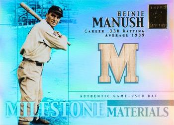 2002 Topps Tribute - Milestone Materials #MIM-HM Heinie Manush Front